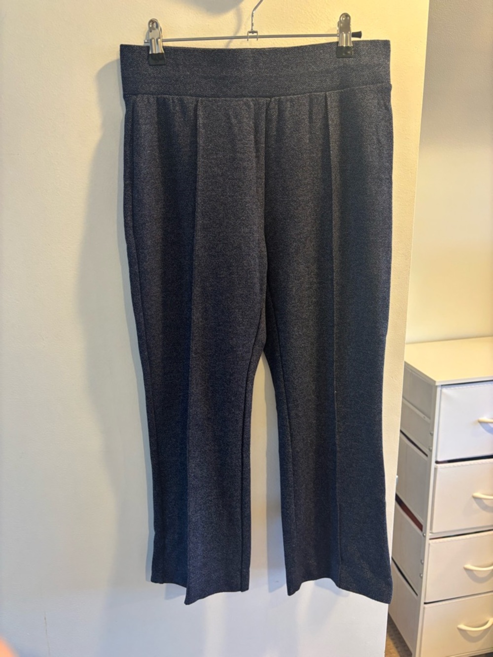 LOFT Navy Knit Pull-On Pants